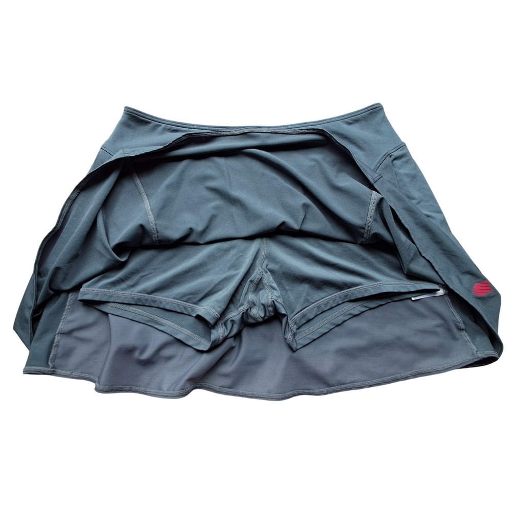 KSwiss Women's Athletic Skirt Shorts Tennis Golf Athleisure Dark Gray Medium - Picture 3 of 6